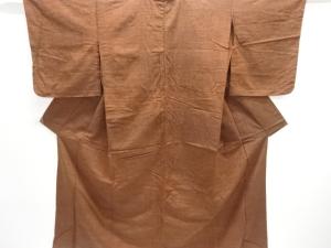 アンティーク　手織り節紬単衣着物